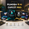 Filmora 15 AI + CapCut Pro — Premium Video Editing Bundle